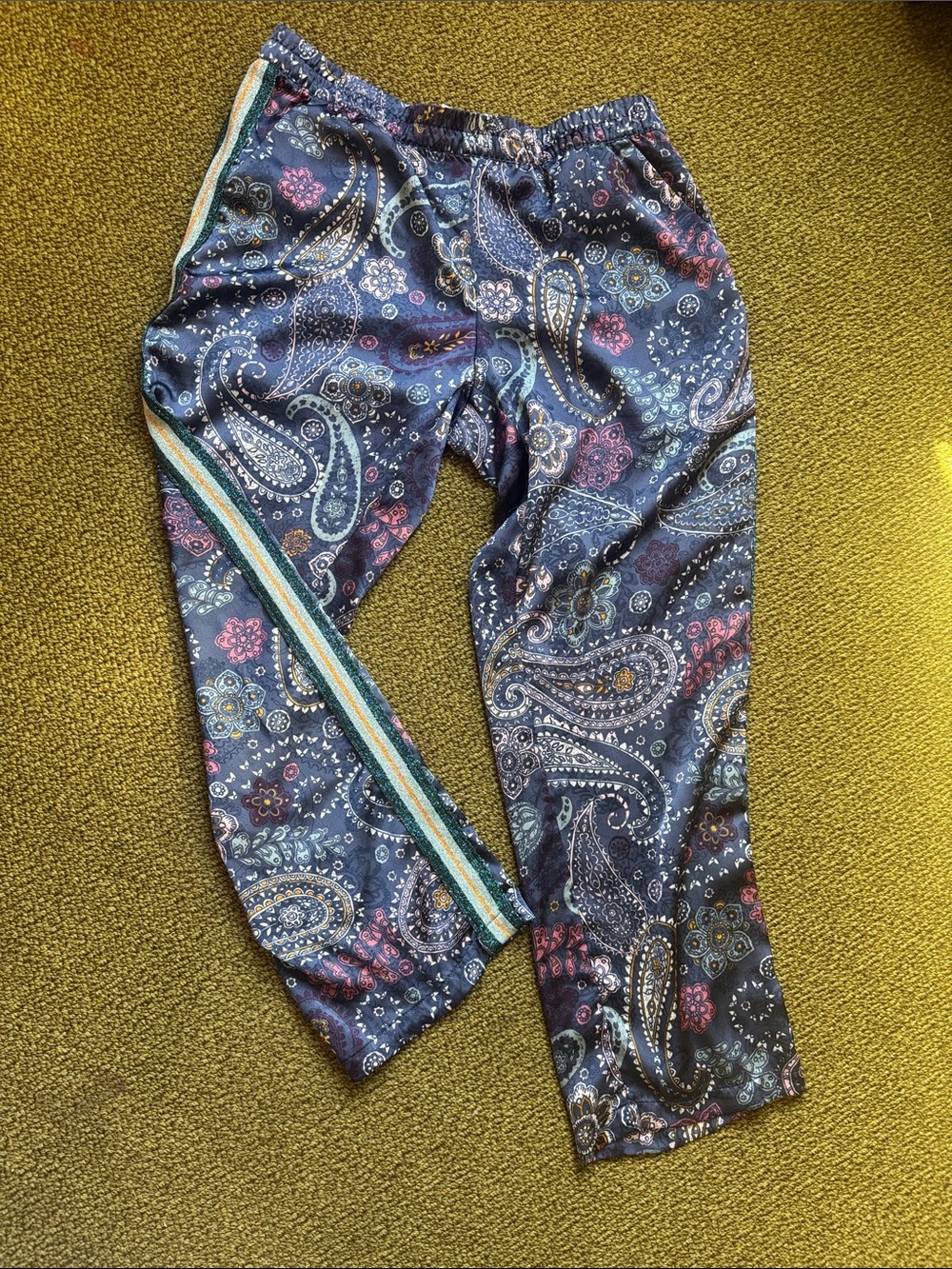 Secret Treasures SZ M Silk Paisley Sleep Pants